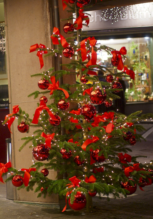 Christmas tree at the Hotel Basel
