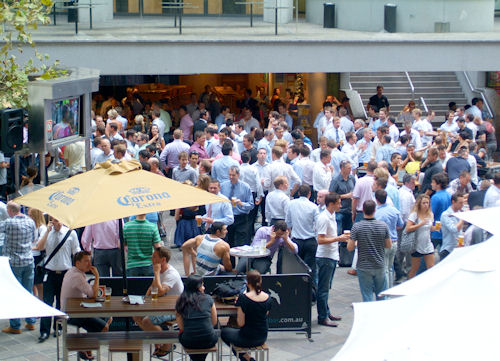 Friday evening drinks in a Sydney pub
