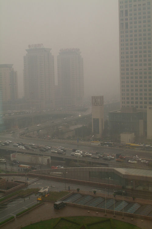 A rainy morning in Beijing