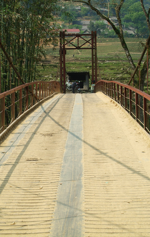 Rusty bridge in Vietnam